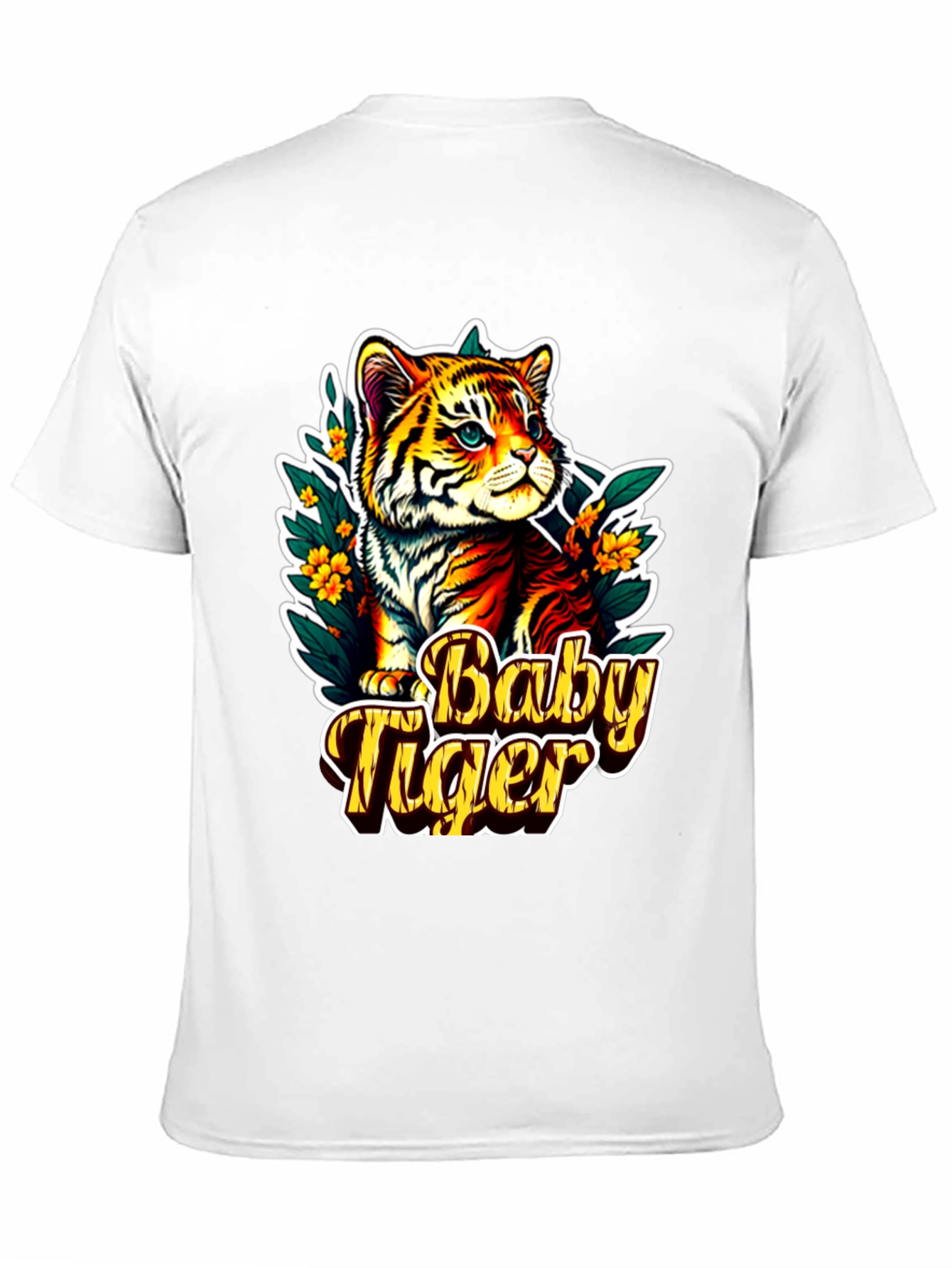Baby Tiger Graphic Tee - Cute Animal T-Shirt