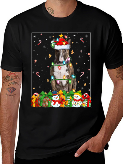 Festive Dog Christmas T-Shirt