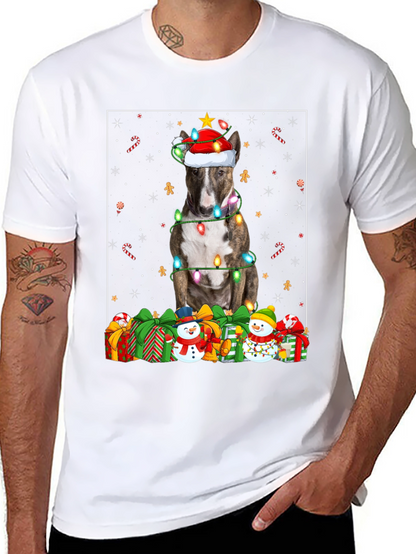 Festive Dog Christmas T-Shirt