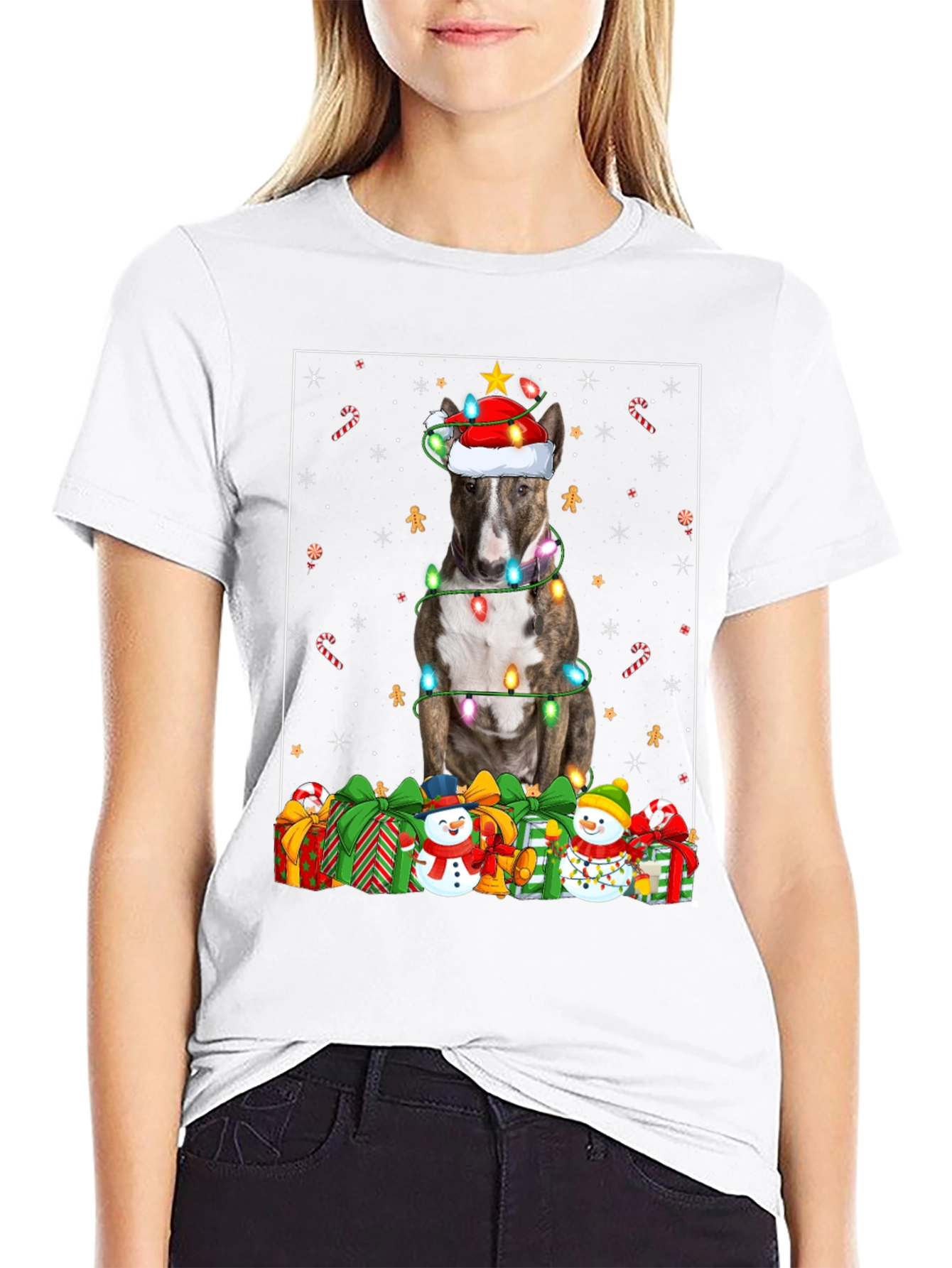 Festive Dog Christmas T-Shirt