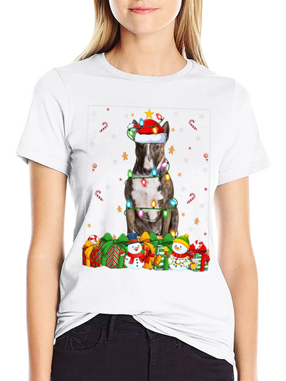 Festive Dog Christmas T-Shirt