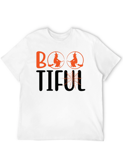 Boo-tiful Halloween T-Shirt - Witch & Spider Web Design