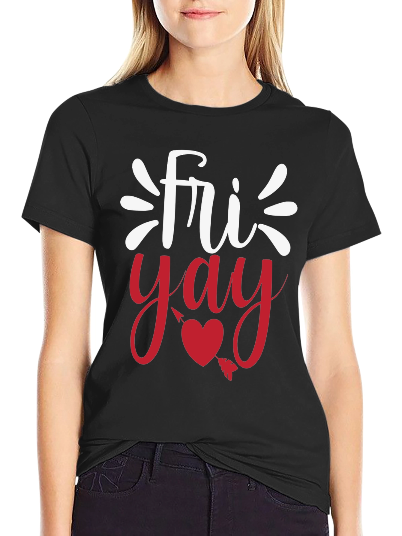 Fri-Yay Black Graphic Tee