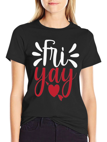 Fri-Yay Black Graphic Tee