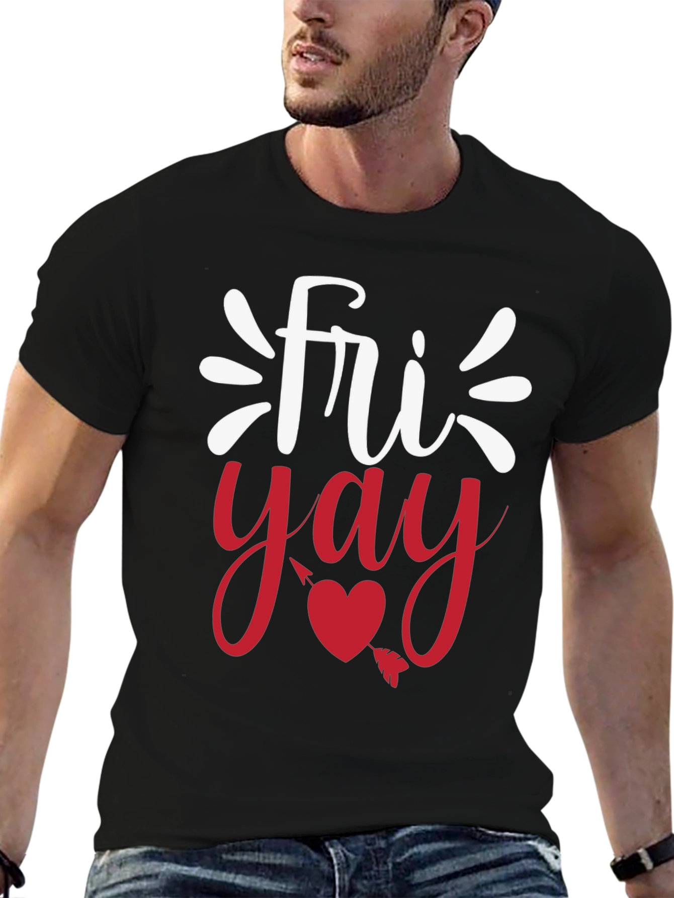 Fri-Yay Black Graphic Tee