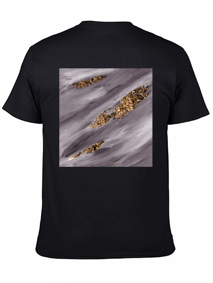 Abstract Gold & Grey T-Shirt