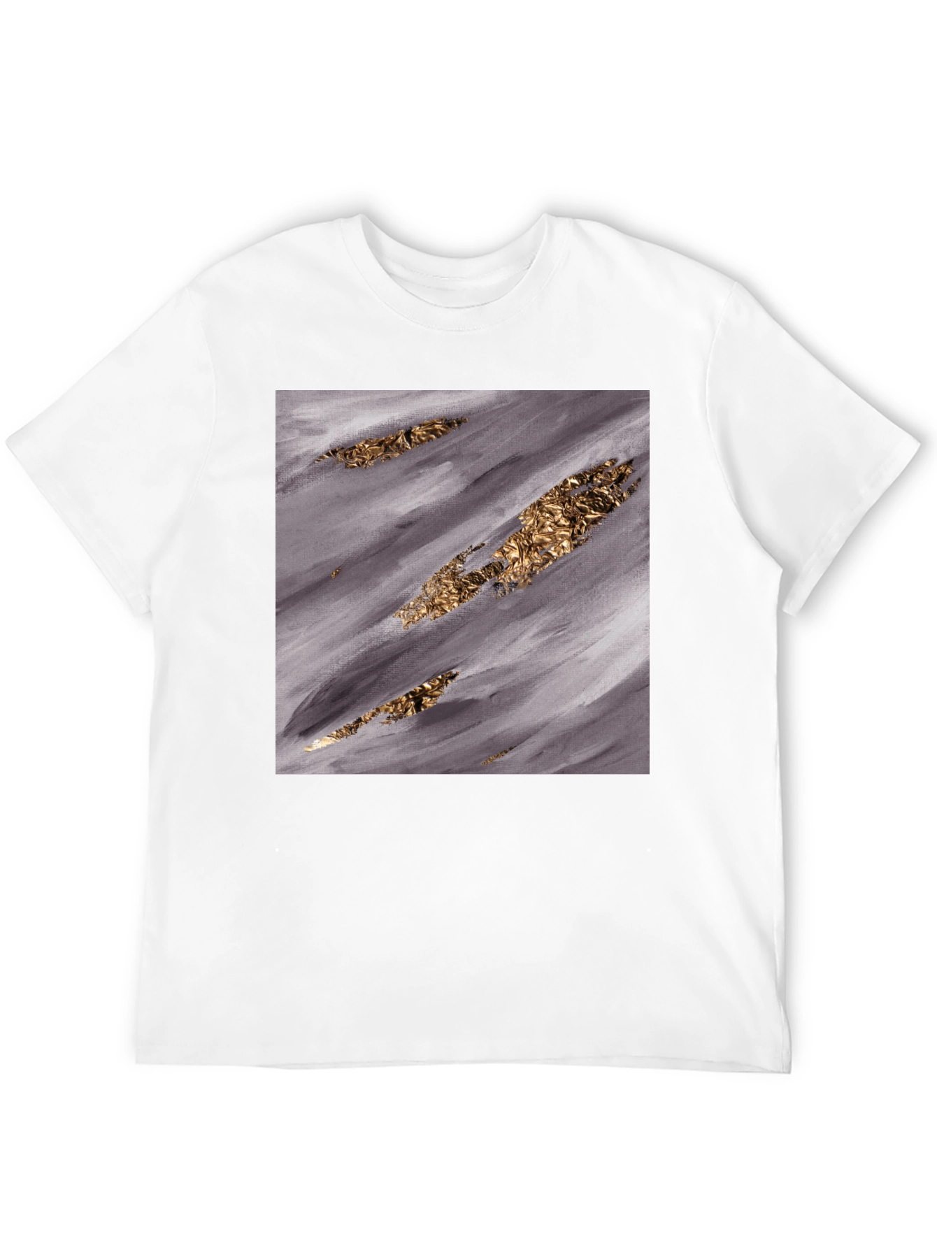 Abstract Gold & Grey T-Shirt