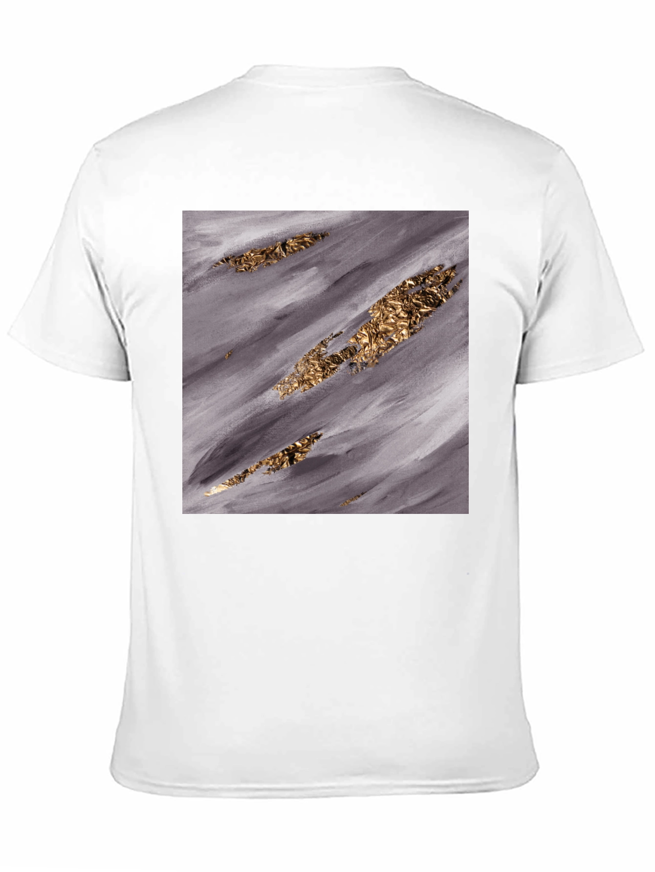 Abstract Gold & Grey T-Shirt