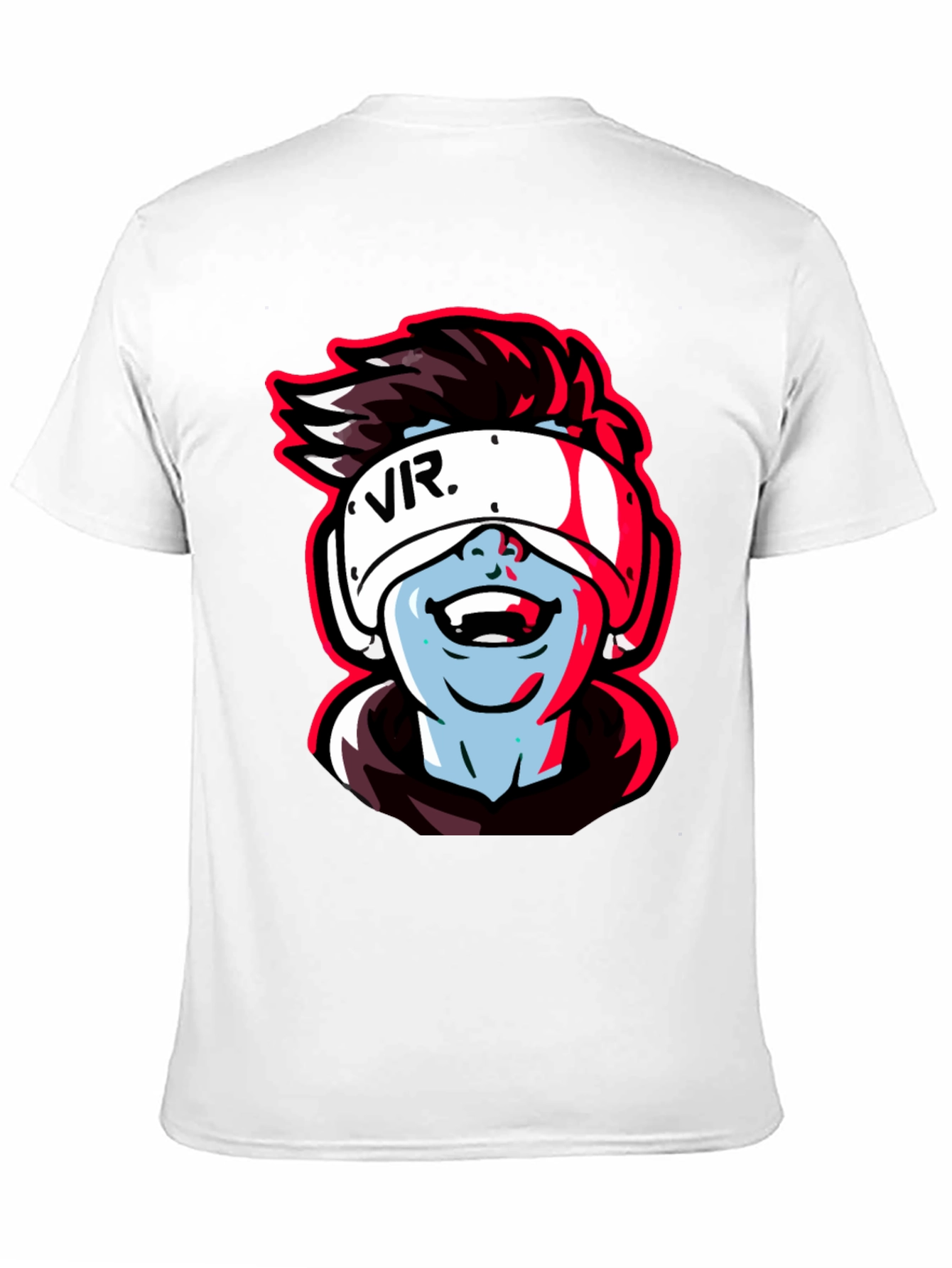 VR Gamer Graphic Tee - Black Cotton Shirt