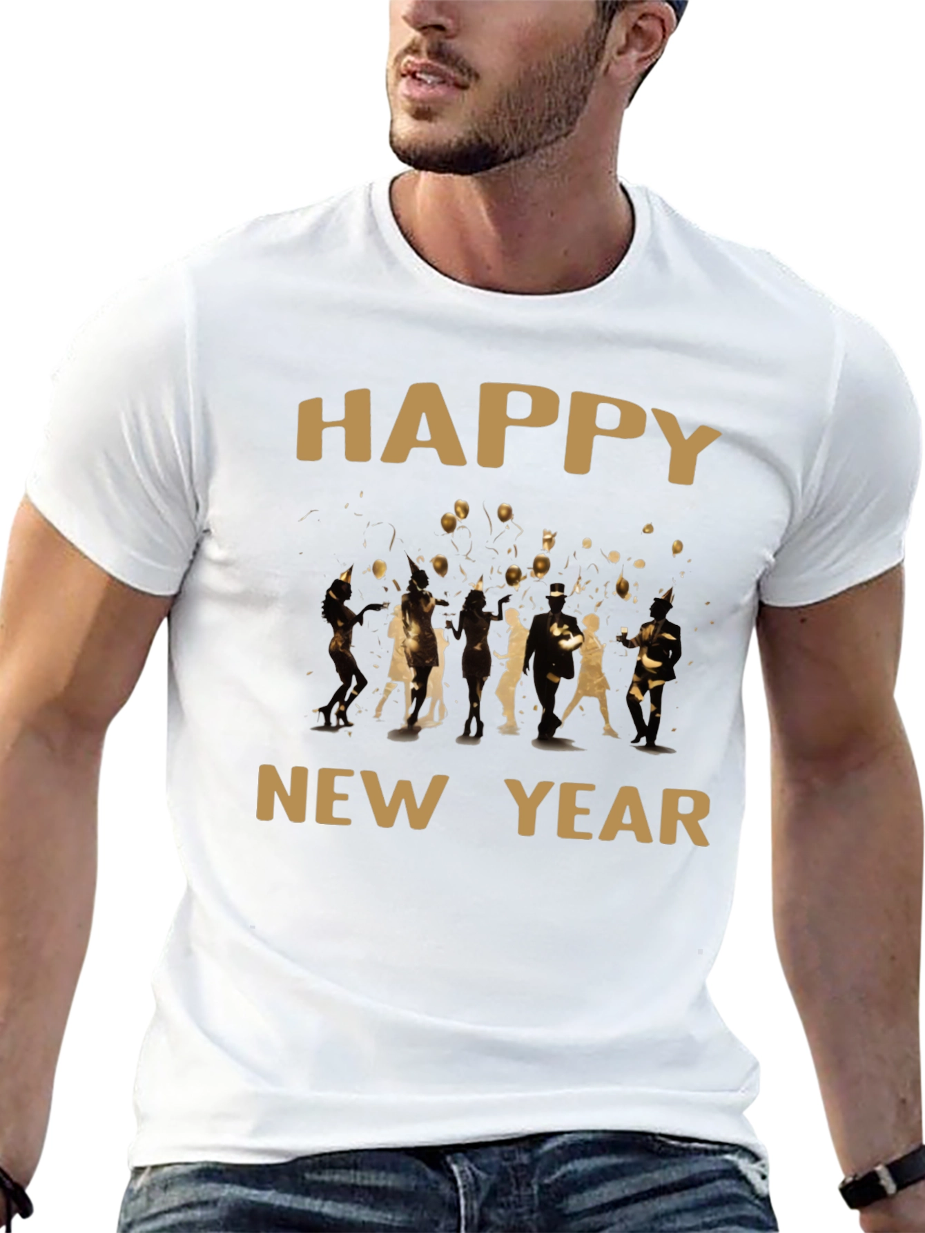 Happy New Year Graphic T-Shirt