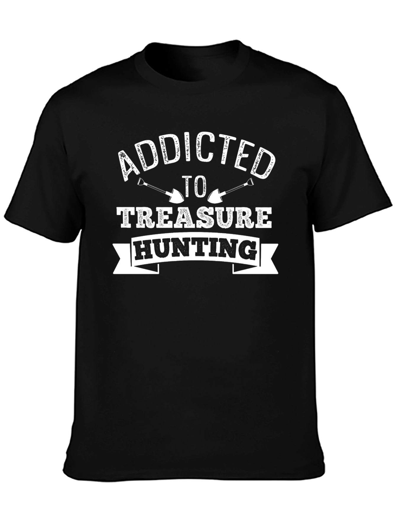 Addicted to Treasure Hunting Black T-Shirt