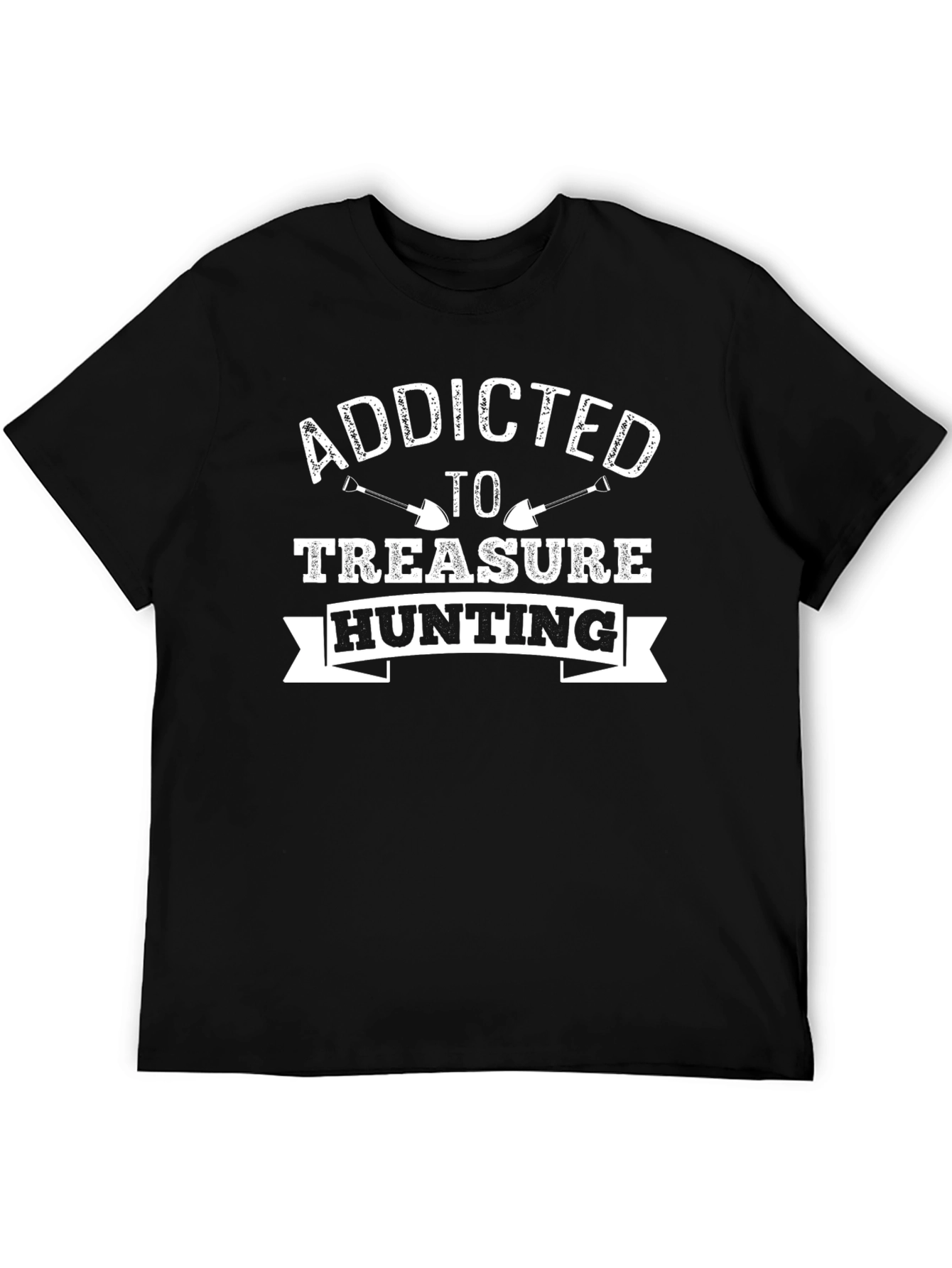 Addicted to Treasure Hunting Black T-Shirt
