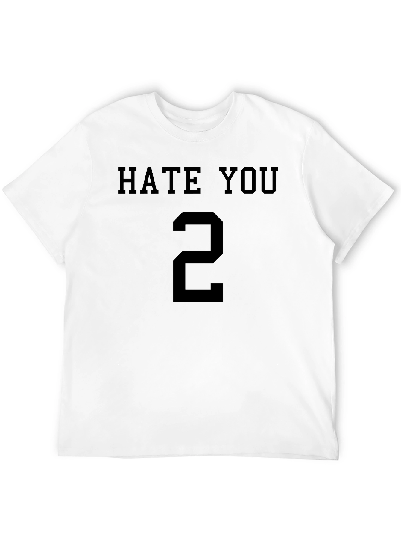 Hate You 2 Graphic T-Shirt - Black