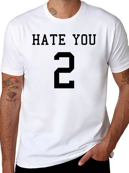 Hate You 2 Graphic T-Shirt - Black