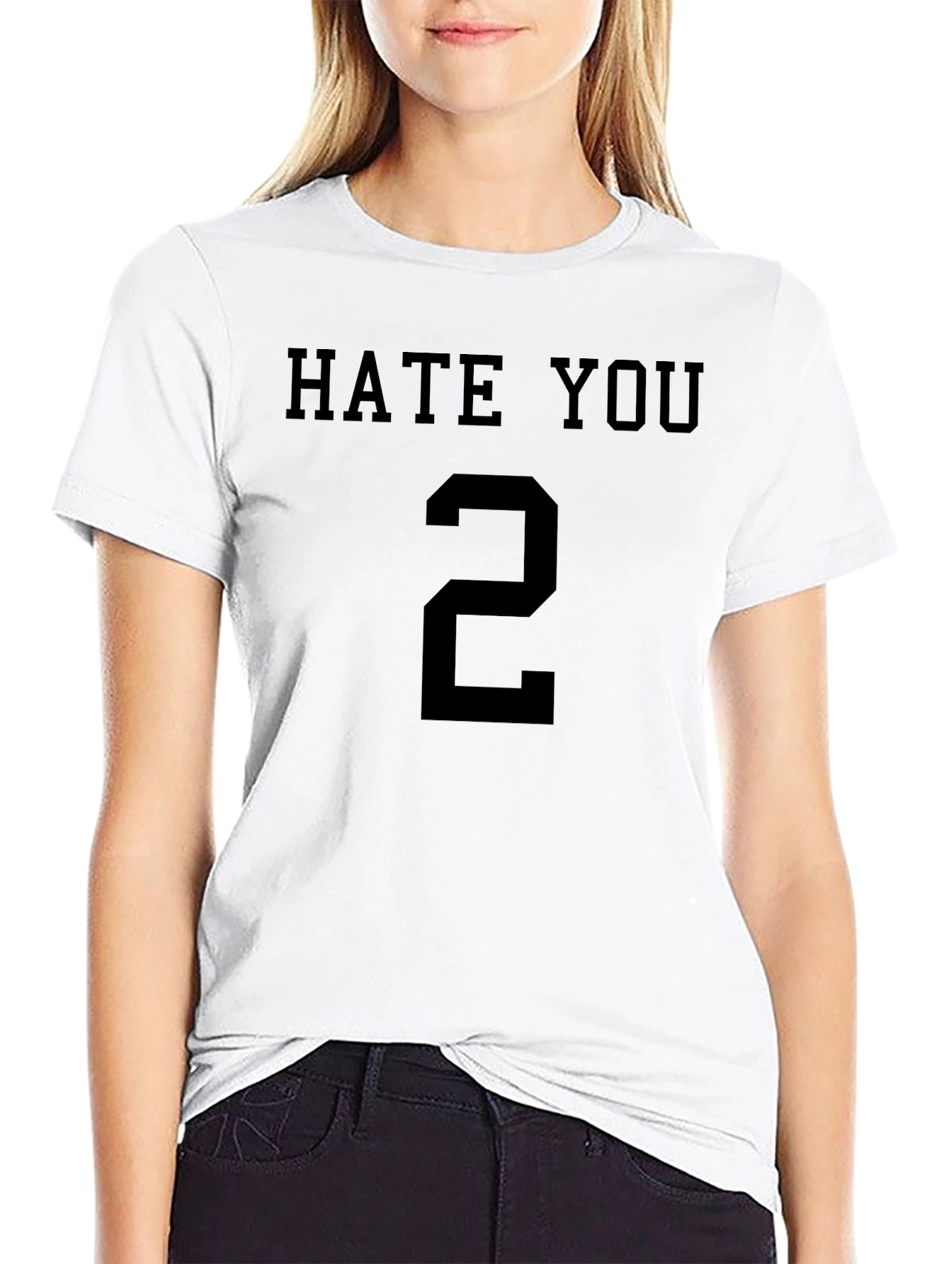 Hate You 2 Graphic T-Shirt - Black