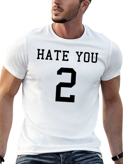 Hate You 2 Graphic T-Shirt - Black