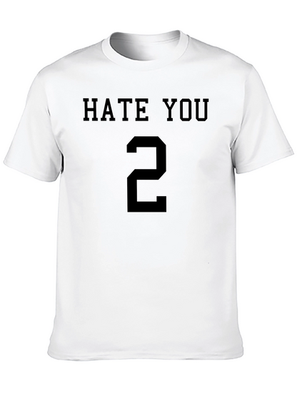 Hate You 2 Graphic T-Shirt - Black