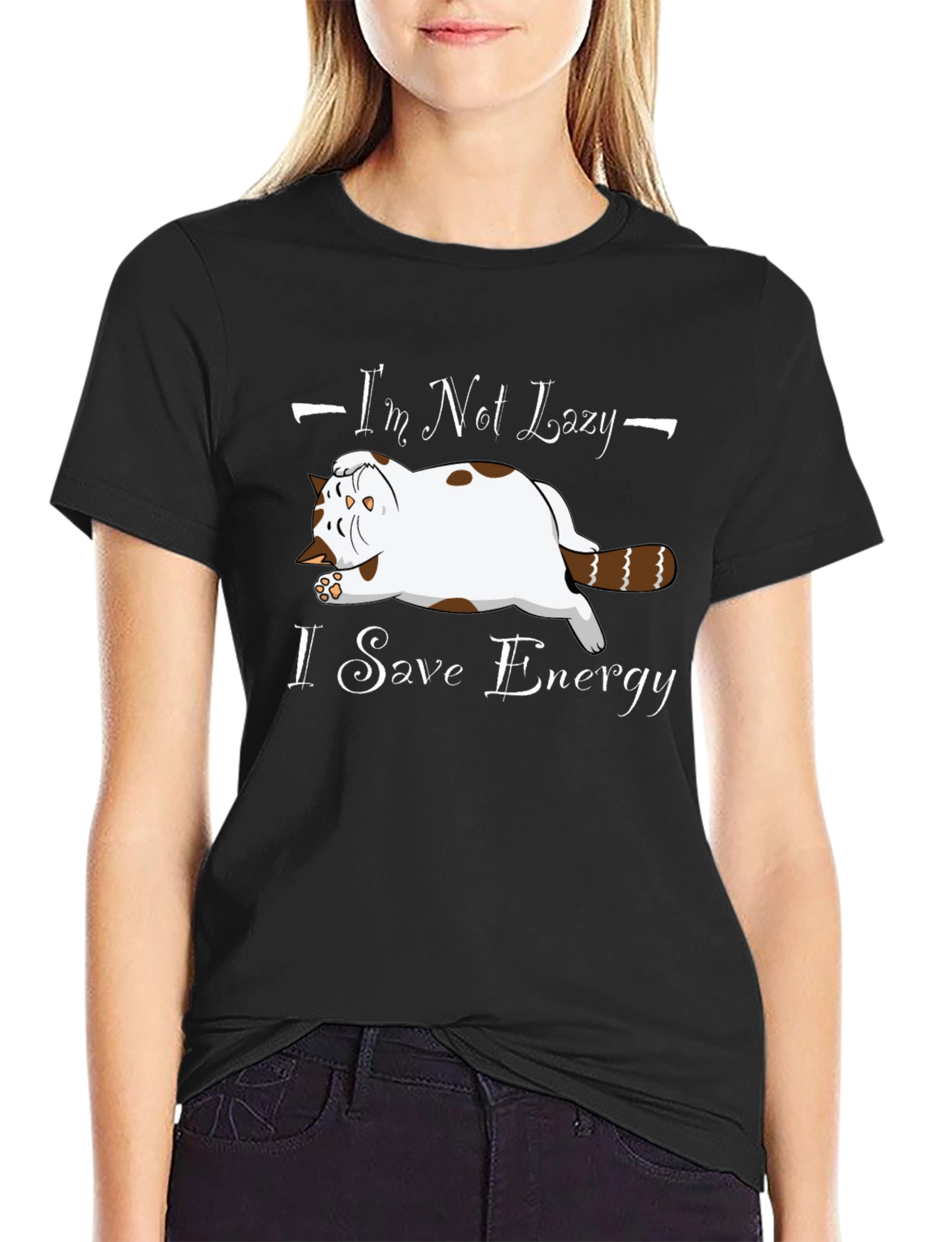 Lazy Cat T-Shirt - Funny Cat Lover Tee
