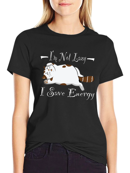 Lazy Cat T-Shirt - Funny Cat Lover Tee
