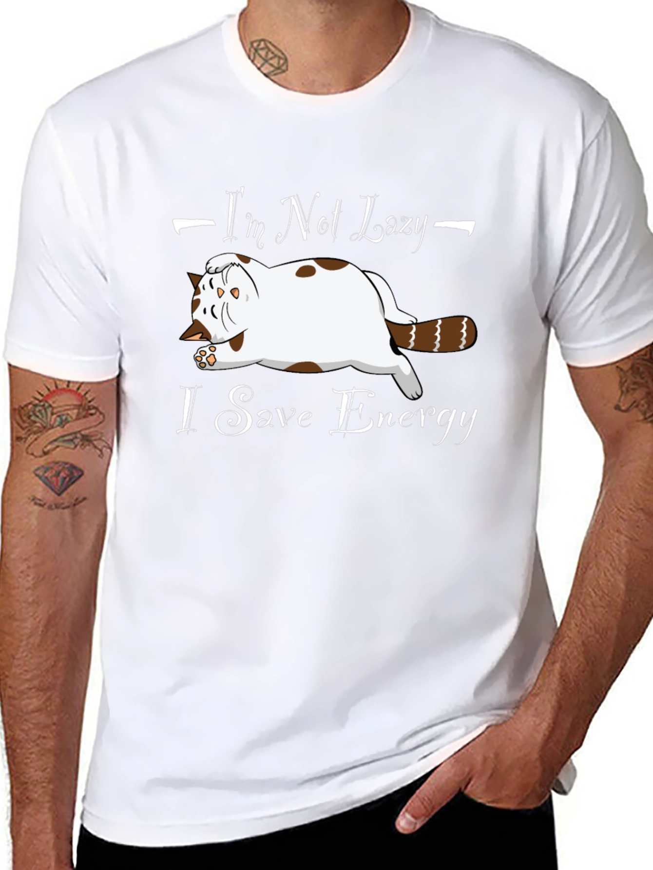 Lazy Cat T-Shirt - Funny Cat Lover Tee