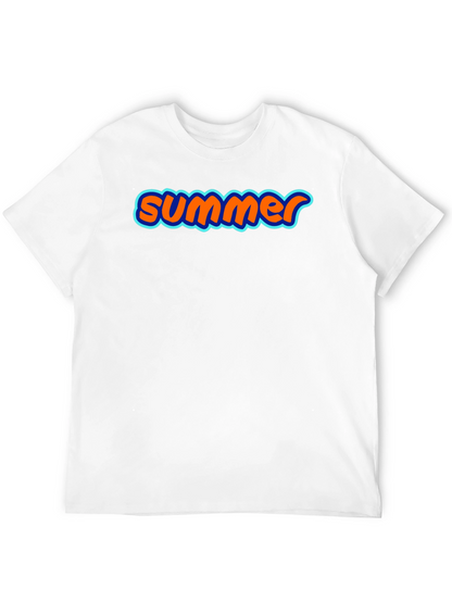 Summer Graphic Tee - Soft Black Cotton T-Shirt