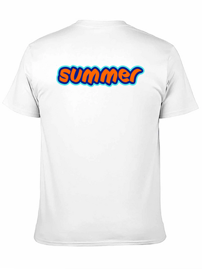 Summer Graphic Tee - Soft Black Cotton T-Shirt