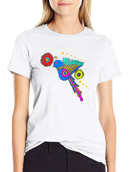 Bird Graphic Black T-Shirt