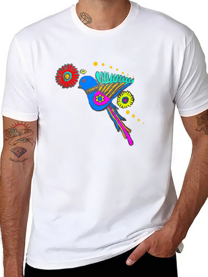 Bird Graphic Black T-Shirt