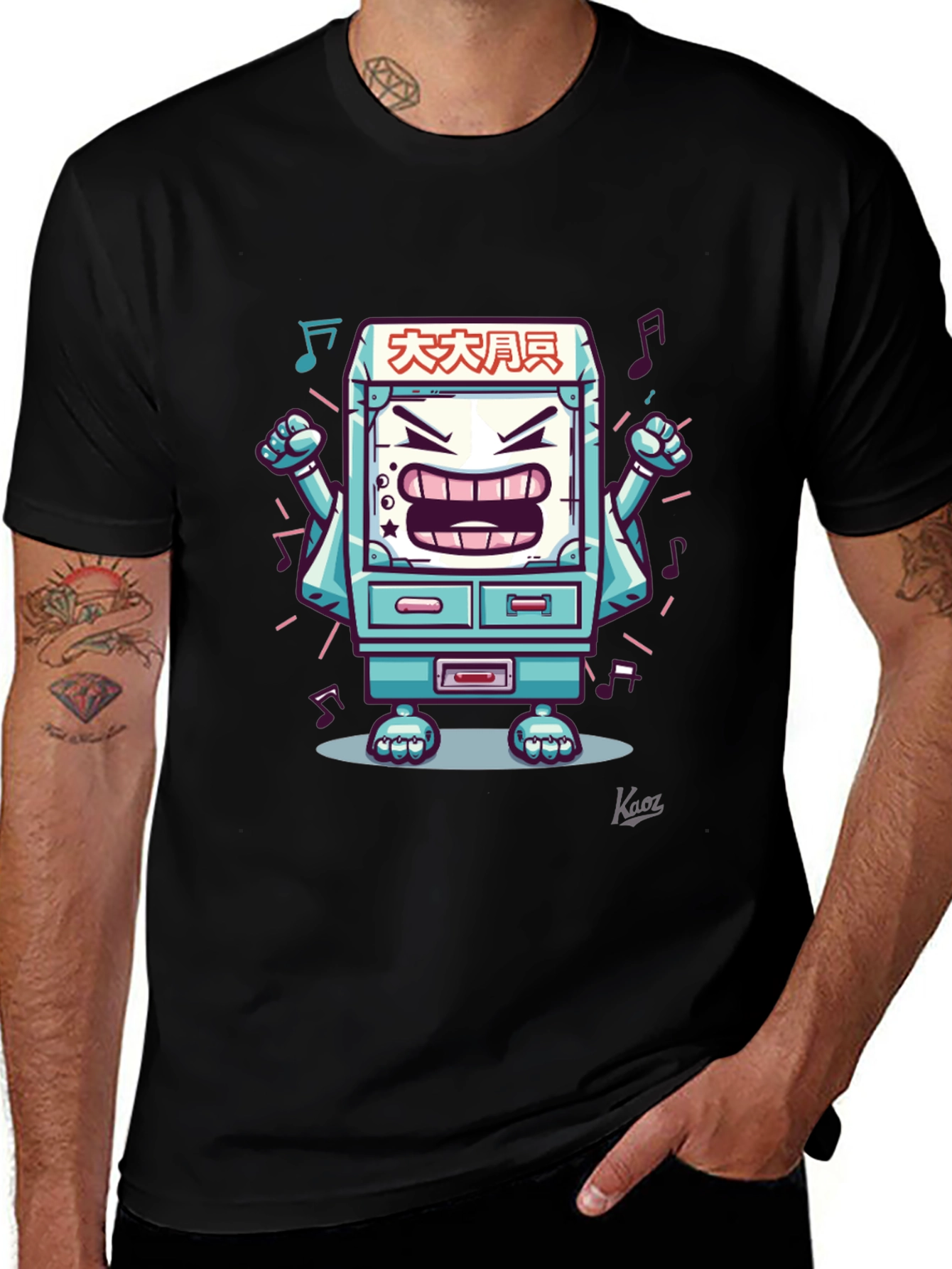 Graphic Tee - Angry Arcade Character