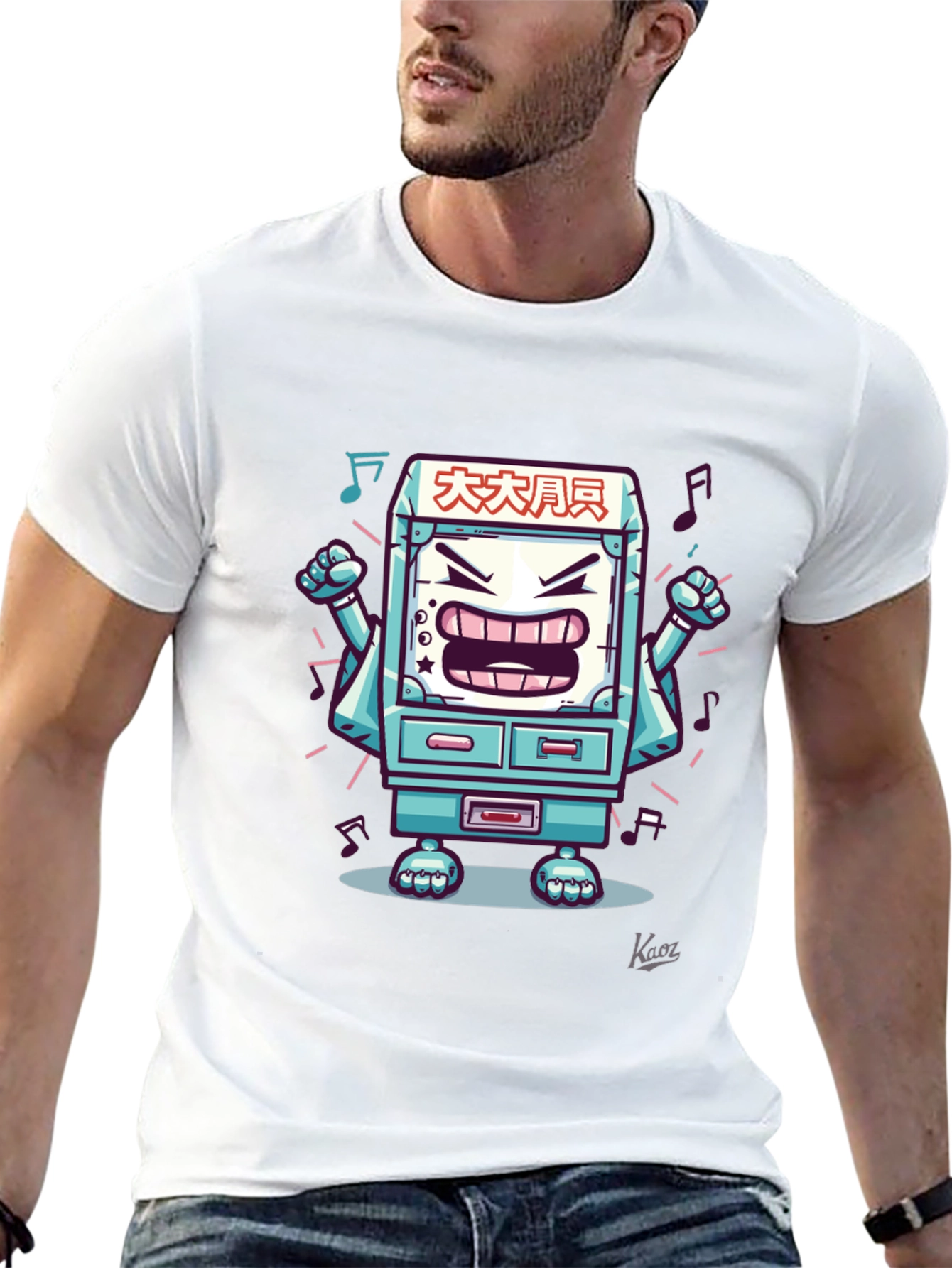 Graphic Tee - Angry Arcade Character