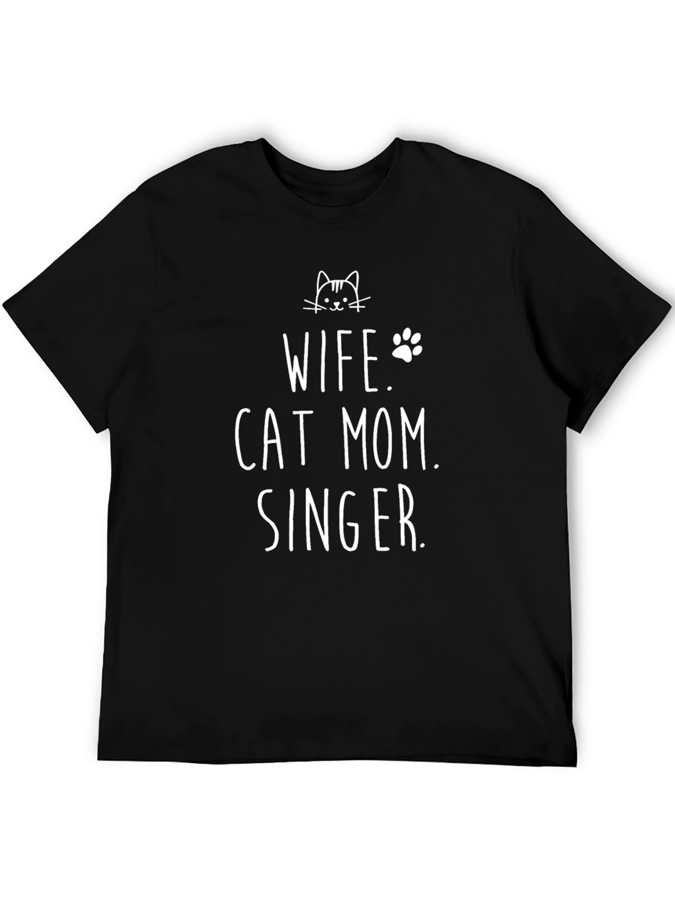 Wife Cat Mom Singer T-Shirt