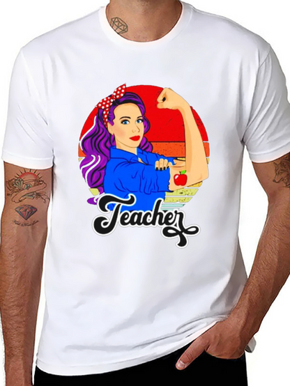 Retro Teacher T-Shirt - Empowered Womens Graphic Tee