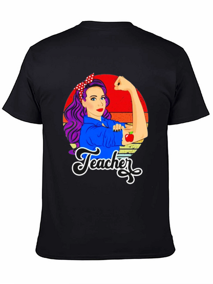 Retro Teacher T-Shirt - Empowered Womens Graphic Tee