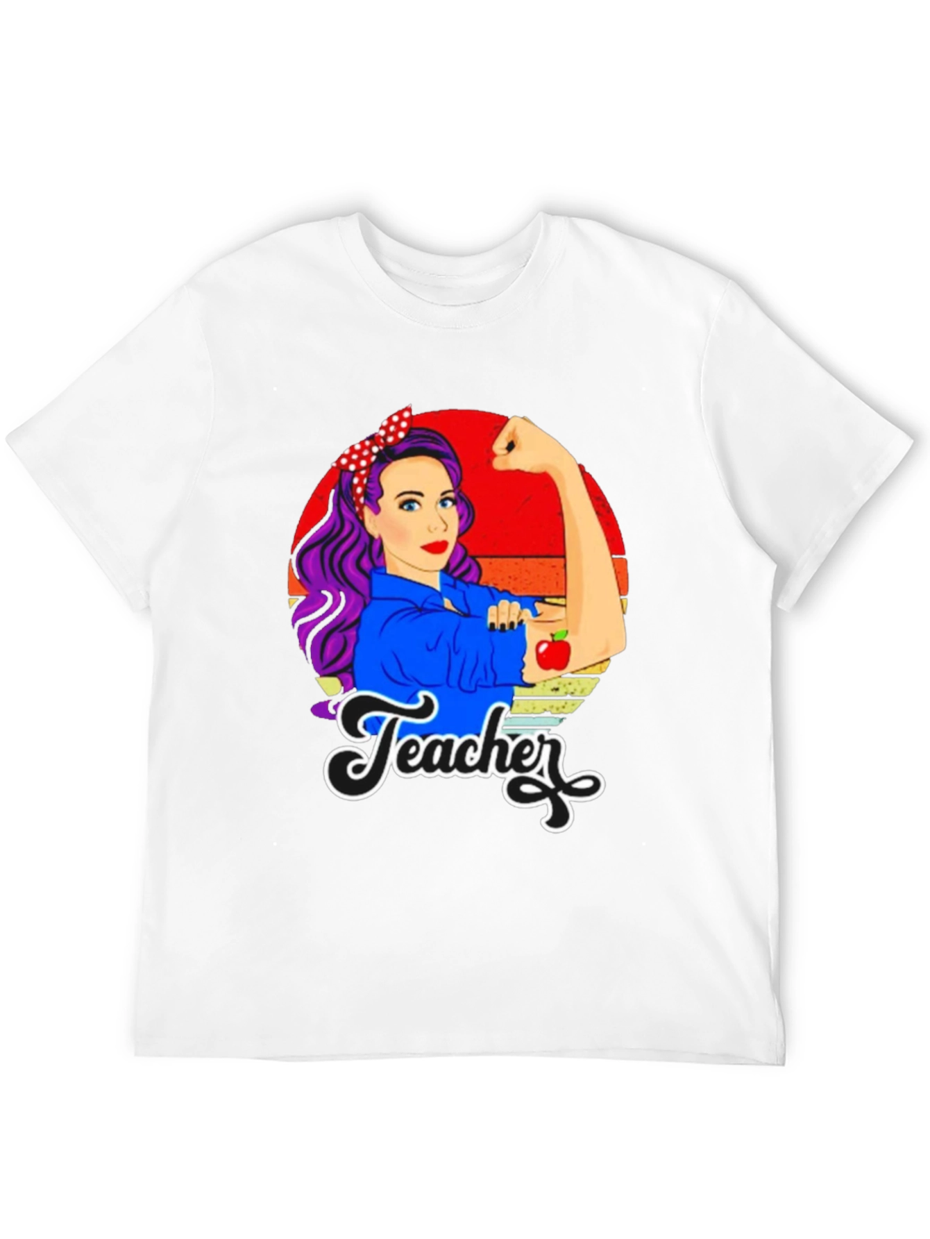 Retro Teacher T-Shirt - Empowered Womens Graphic Tee