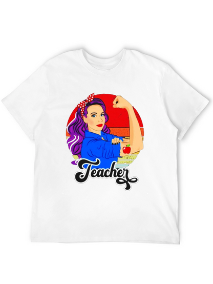 Retro Teacher T-Shirt - Empowered Womens Graphic Tee