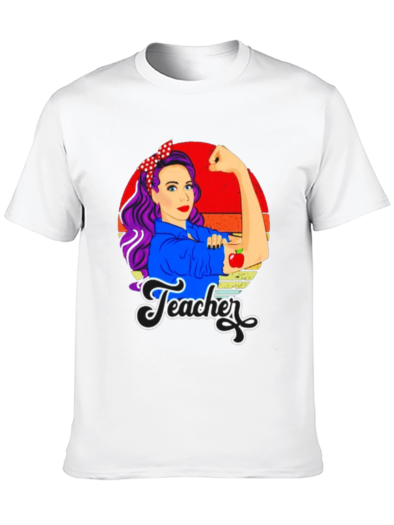 Retro Teacher T-Shirt - Empowered Womens Graphic Tee