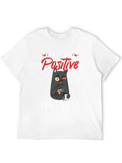Stressed Cat T-Shirt - Tested Positive Design