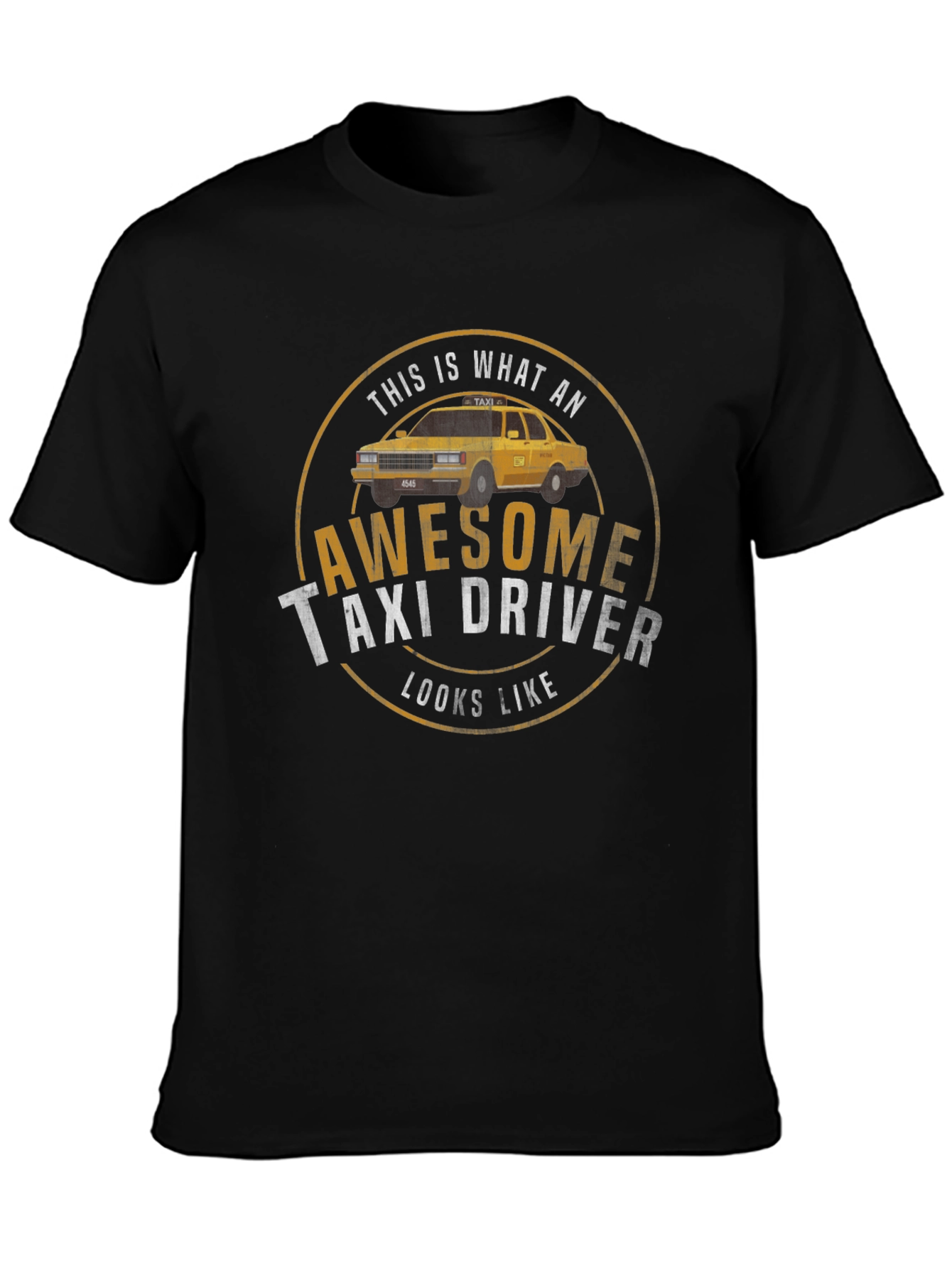 Awesome Taxi Driver T-Shirt - Classic Design