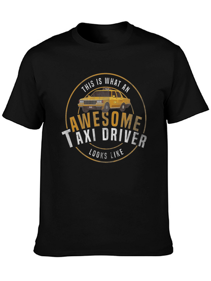 Awesome Taxi Driver T-Shirt - Classic Design