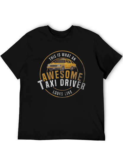 Awesome Taxi Driver T-Shirt - Classic Design