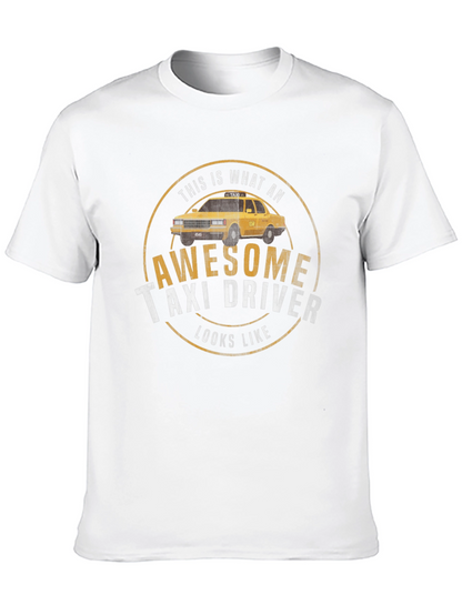 Awesome Taxi Driver T-Shirt - Classic Design