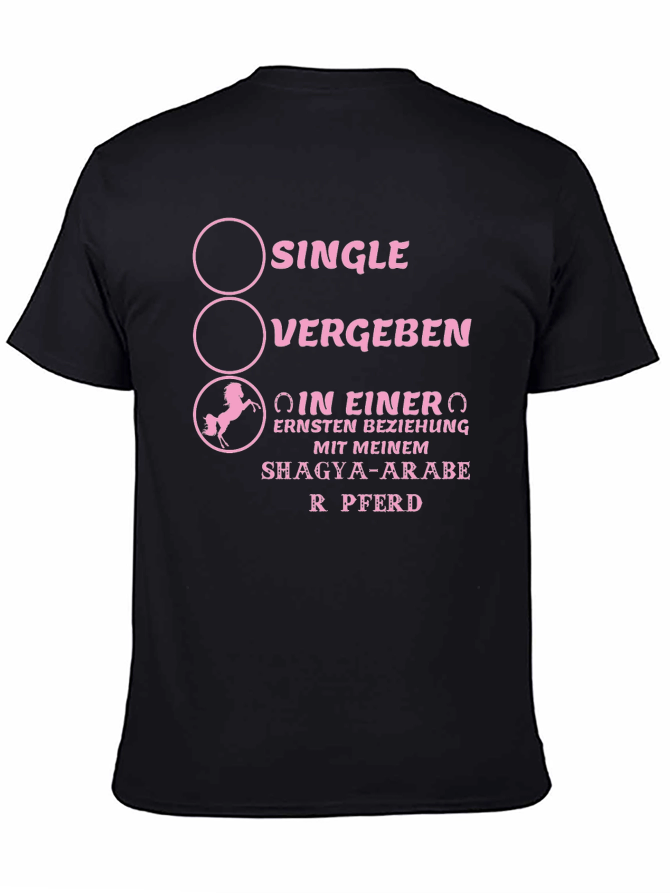 Single Vergeben Pferd T-Shirt