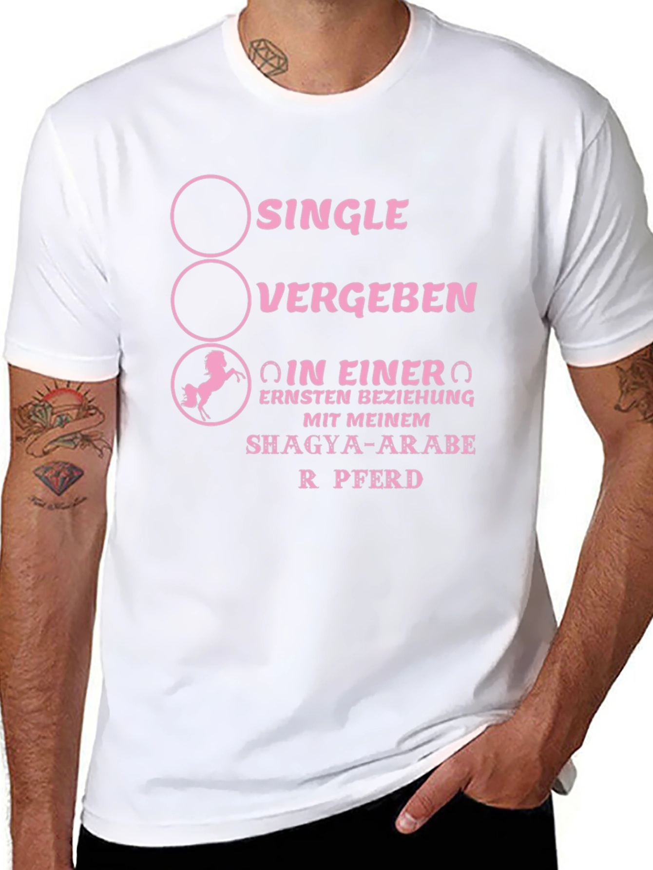 Single Vergeben Pferd T-Shirt