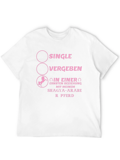 Single Vergeben Pferd T-Shirt