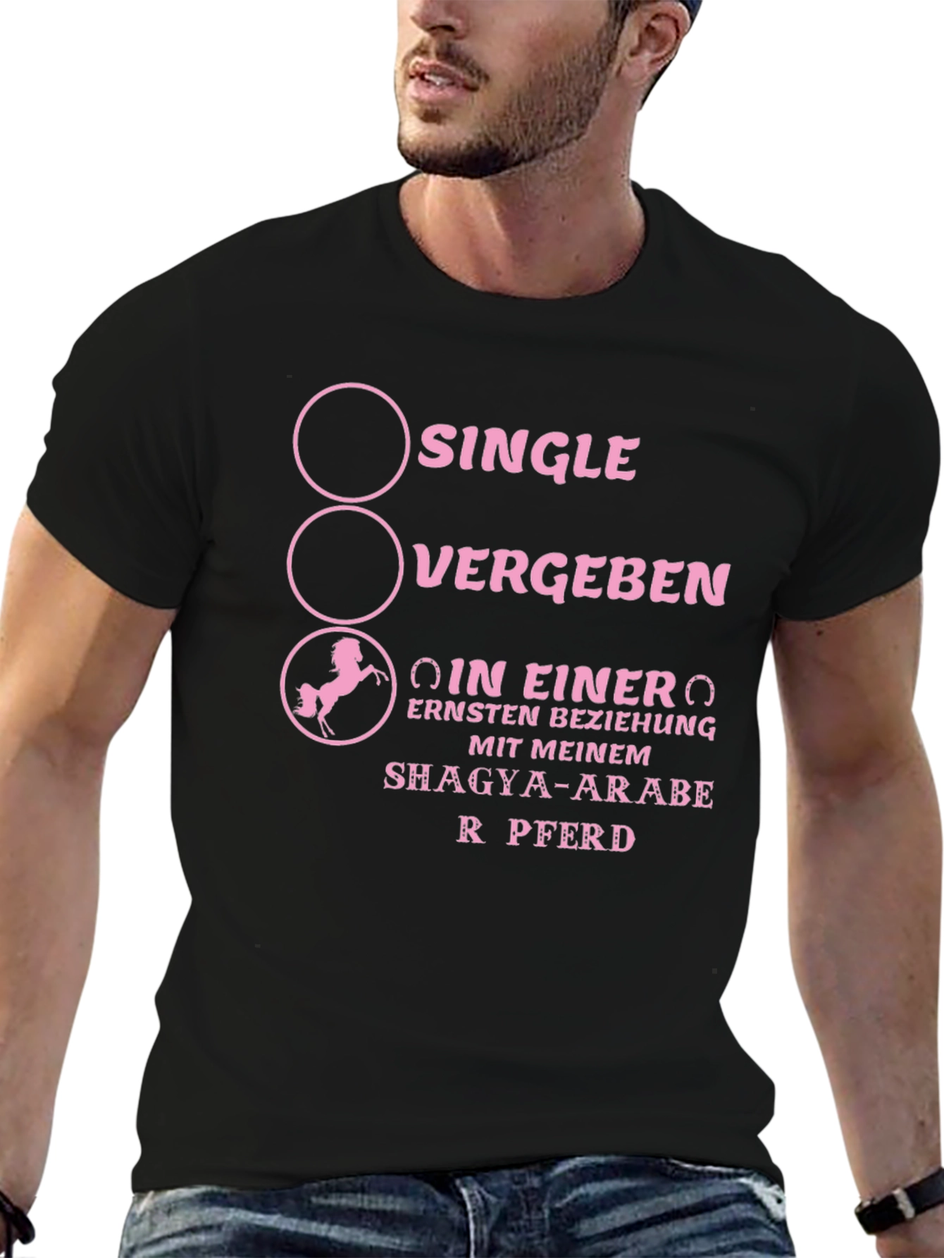 Single Vergeben Pferd T-Shirt