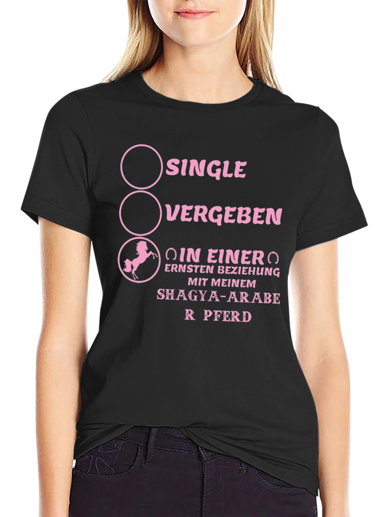 Single Vergeben Pferd T-Shirt