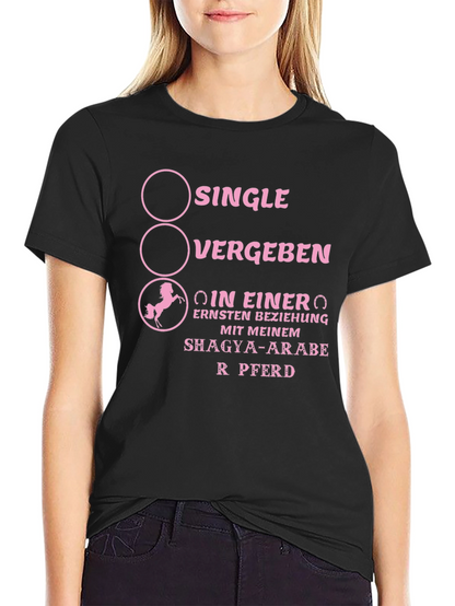 Single Vergeben Pferd T-Shirt
