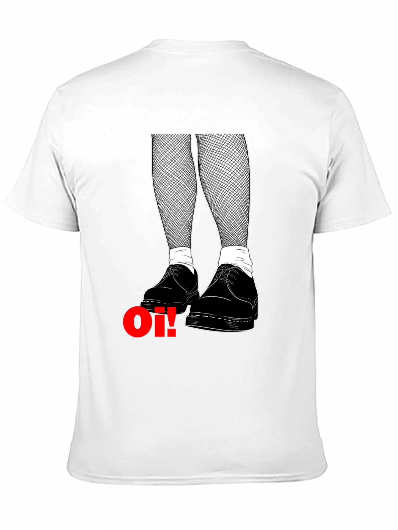 Oi! Punk Graphic Tee - Black Cotton T-Shirt