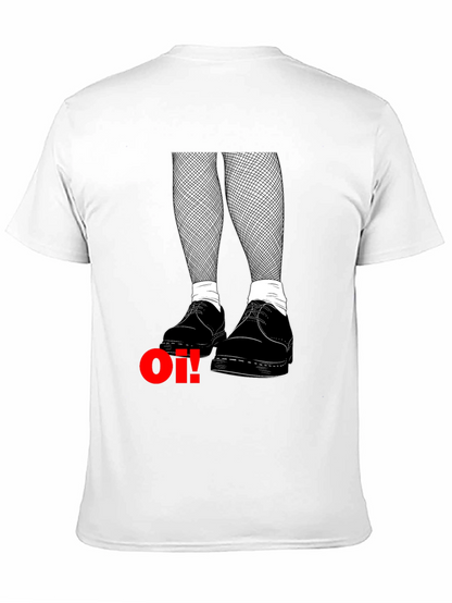 Oi! Punk Graphic Tee - Black Cotton T-Shirt