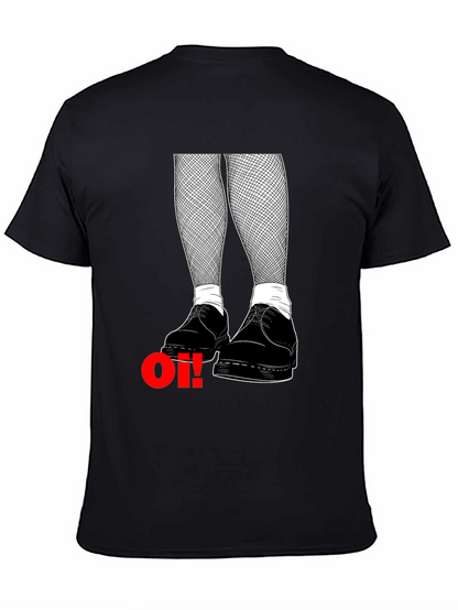 Oi! Punk Graphic Tee - Black Cotton T-Shirt